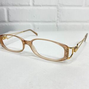 Versace Mod Eyeglasses Sunglasses Frames Gold Rectangular 51[]15 H1974
